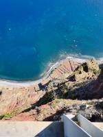 Cabo Girão, widok na Fajã das Bebras