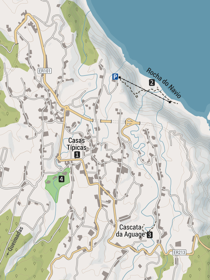 Mapa miasteczka Santana