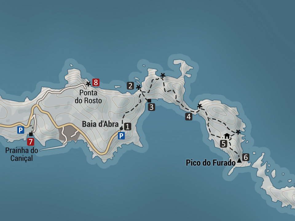 Mapa półwyspu São Lourenço